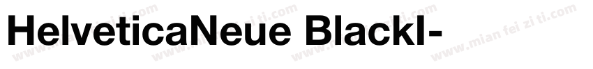 HelveticaNeue BlackI字体转换